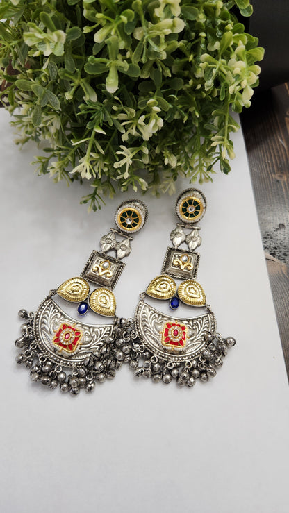 Aakshii Dual tone Chandbali