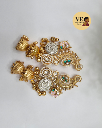 Dhaara Earcuff Jhumkas