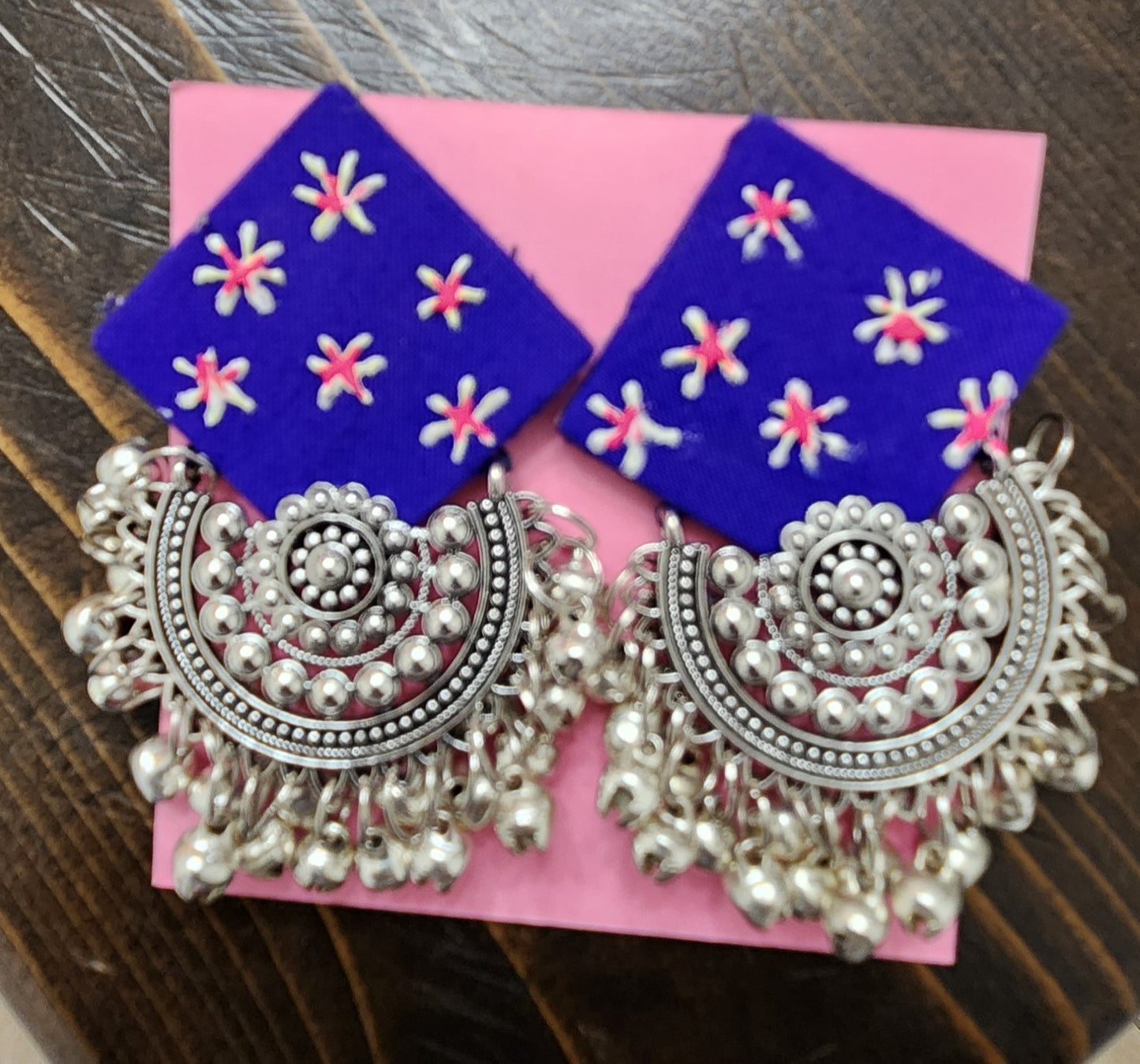 Blue Replica Silver Earrings