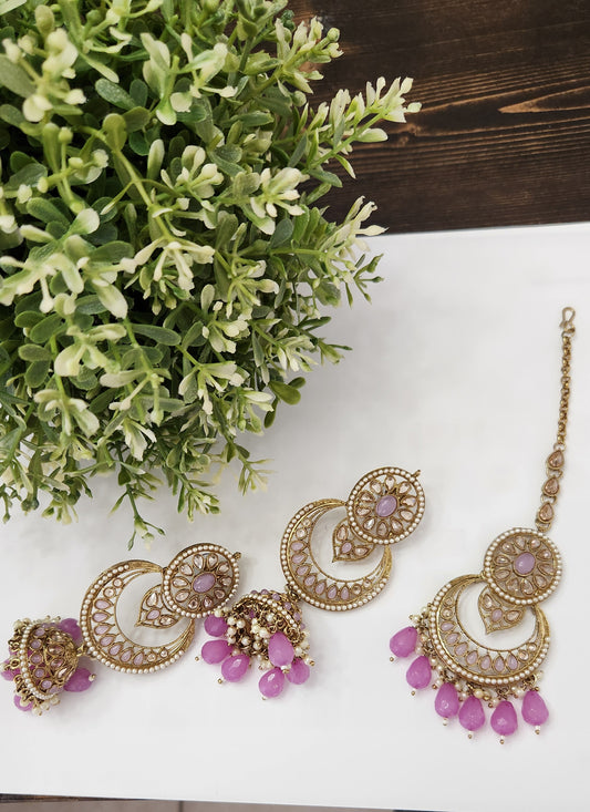 Mehendi - Mang tikka & jhumka set
