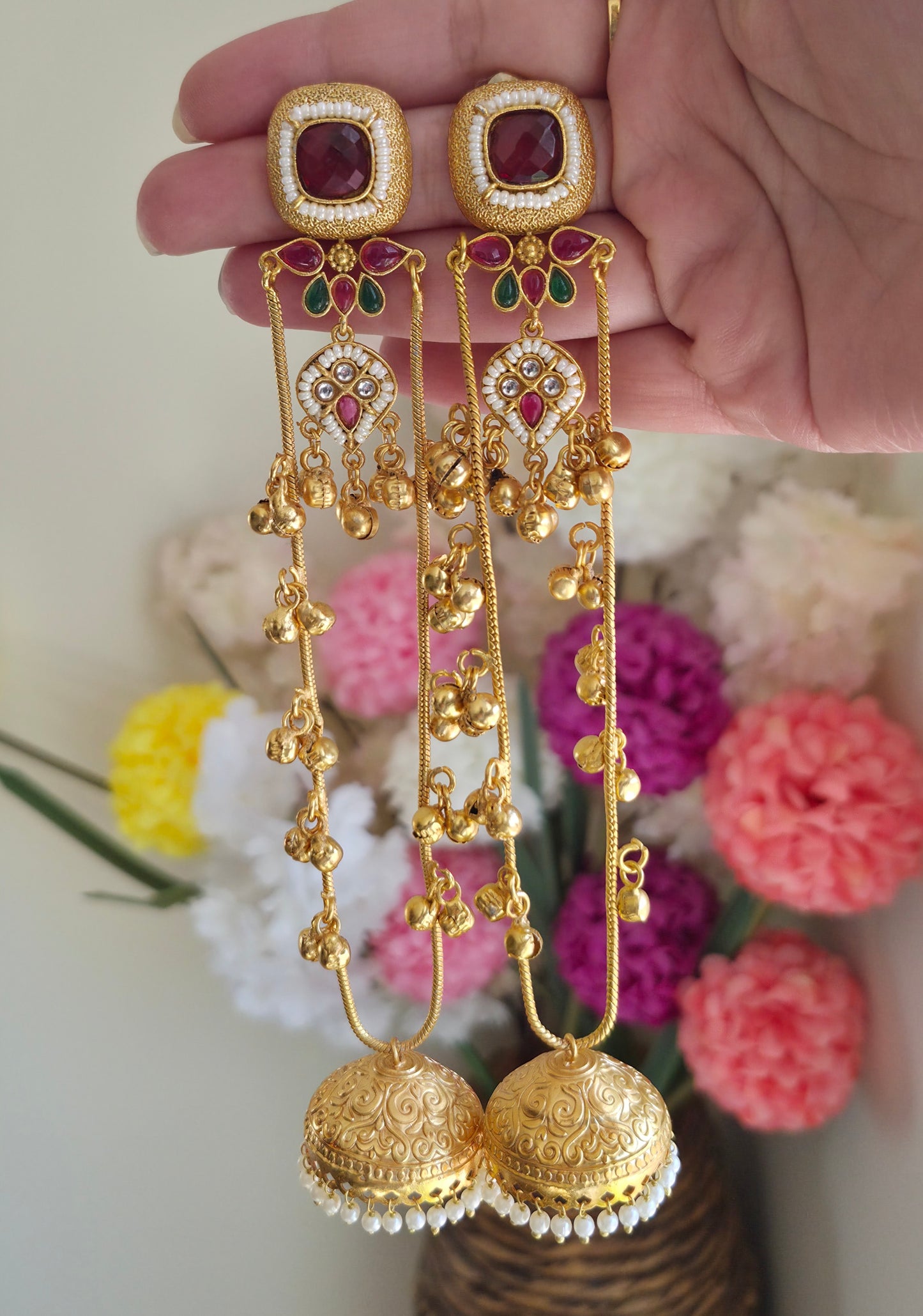 Trisha Kashmiri Jhumkas