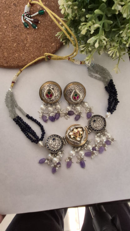Seema Kundan Fusion choker