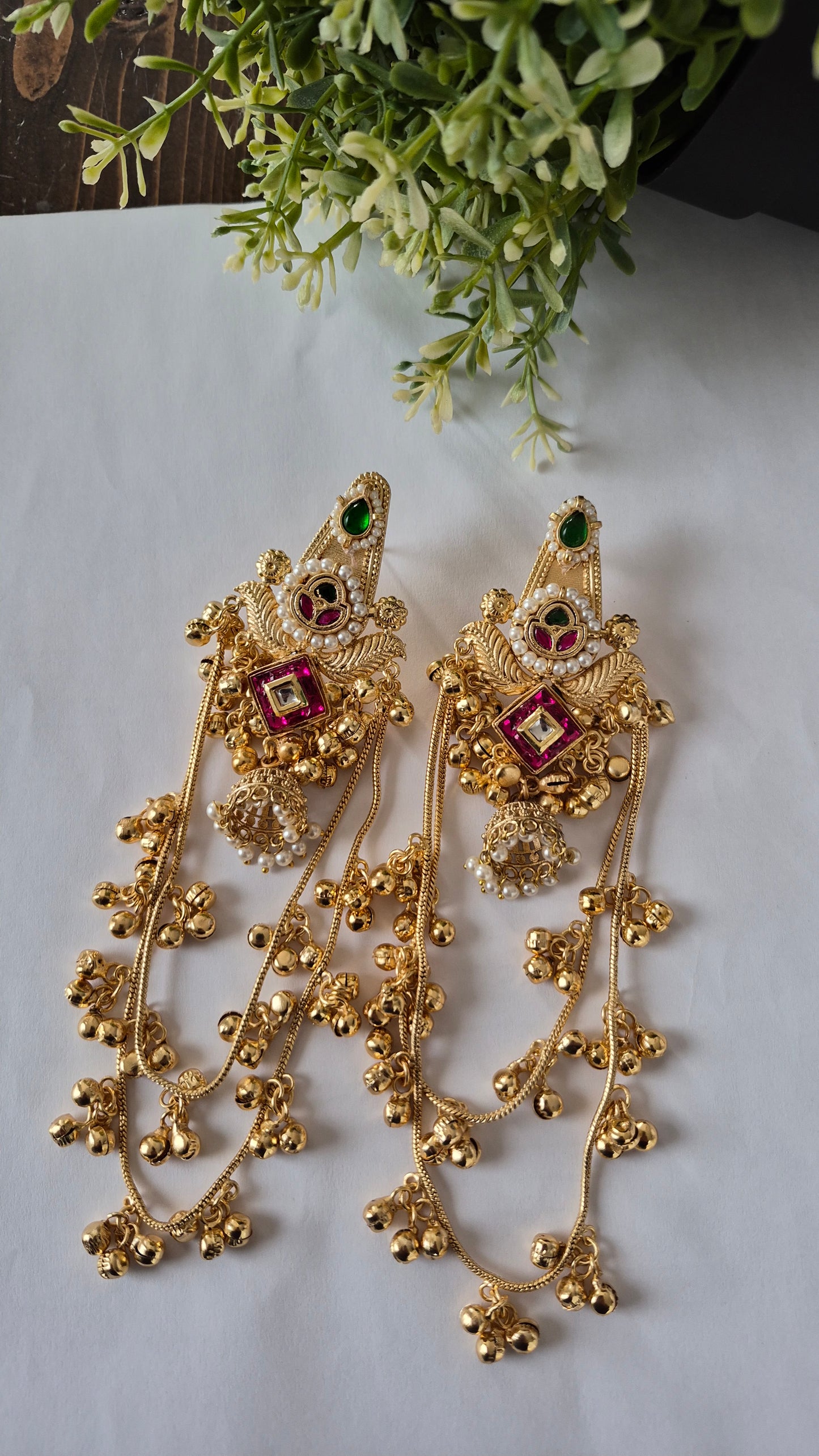 Saraswati Kashmiri Jhumkas