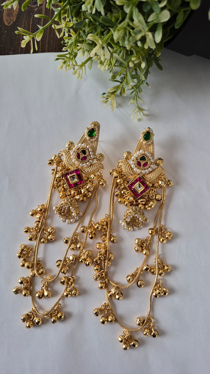 Saraswati Kashmiri Jhumkas