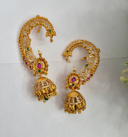 Pallavi Earcuff Jhumkas