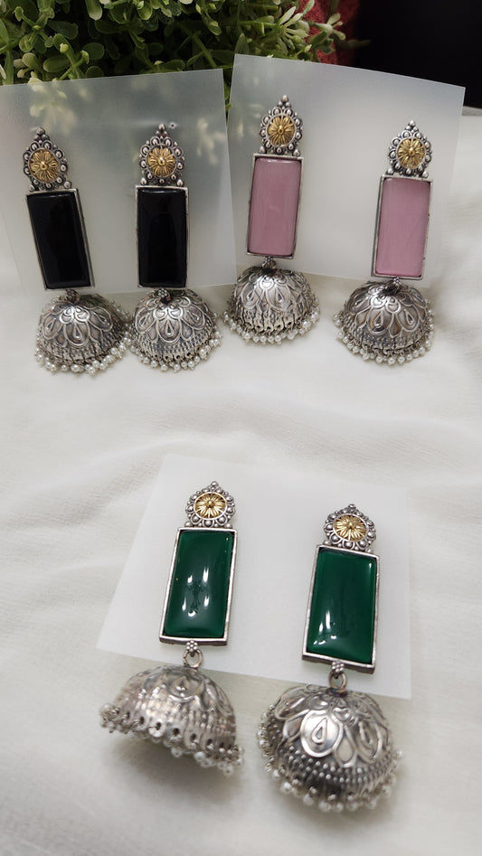 Lehren Dual Tone Jhumka