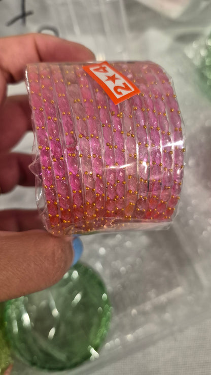 Raindrop Glass bangles 2.4