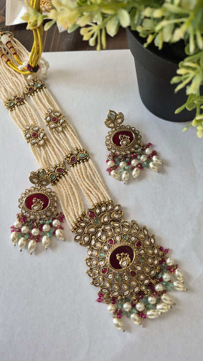 Kasturi Pearl Mala set