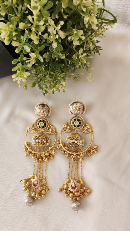 Layered Kashmiri Jhumkas