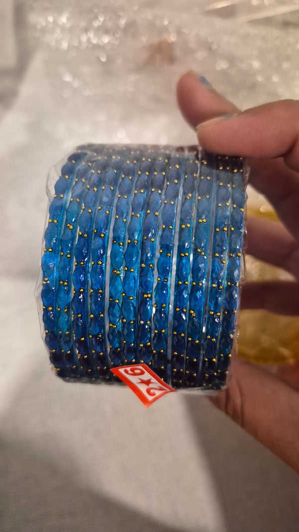 Glass Raindrop bangles 2.6