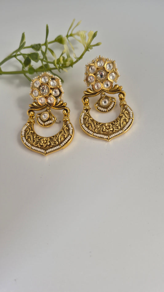 Kesar Gold Touch Earrings