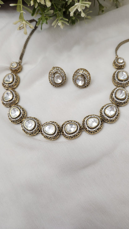 Kundan Necklace with studs