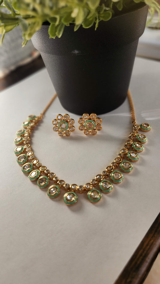 Polki Kundan Set