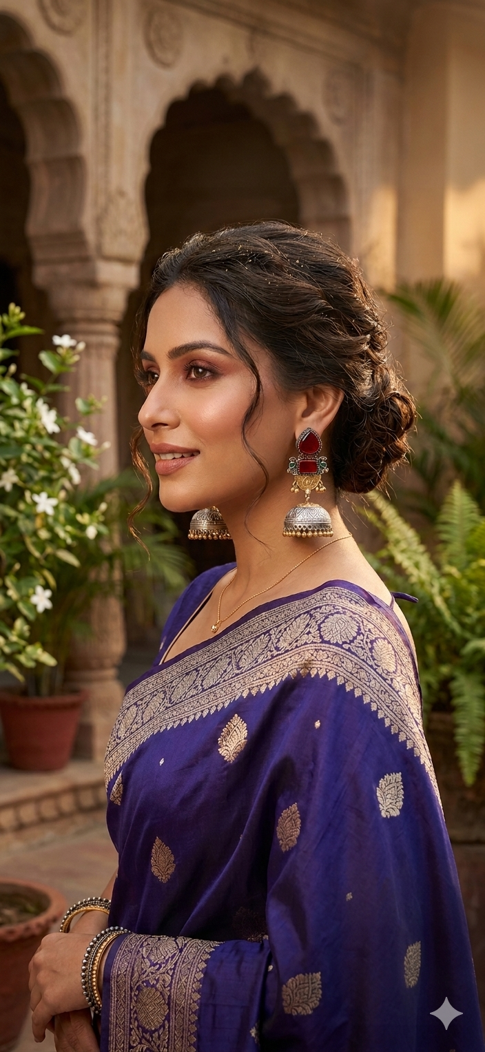 Saily Dual Tone Jhumkas