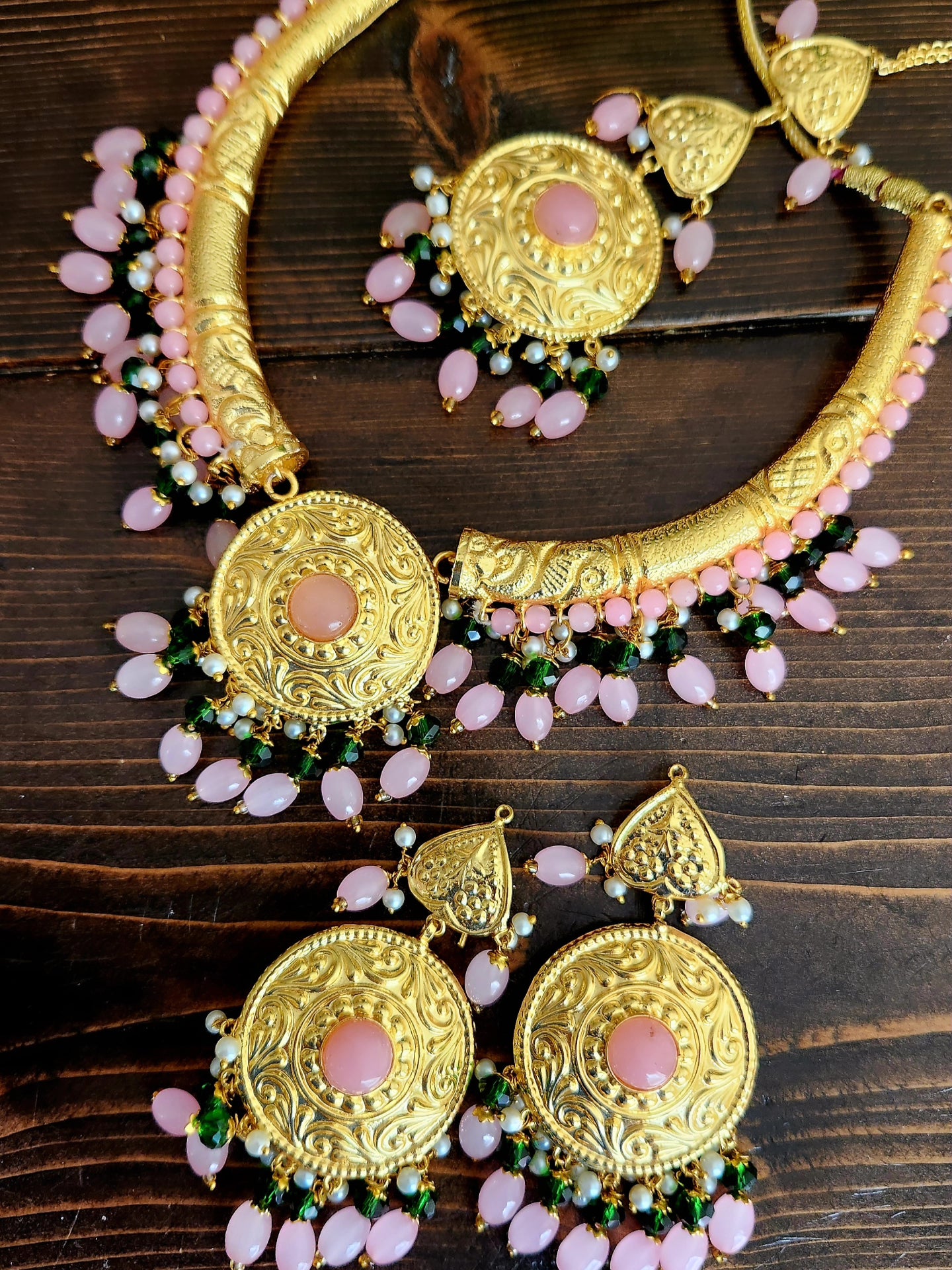 1gm gold set with mang tikka