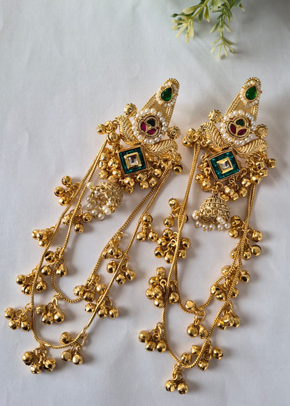 Saraswati Kashmiri Jhumkas