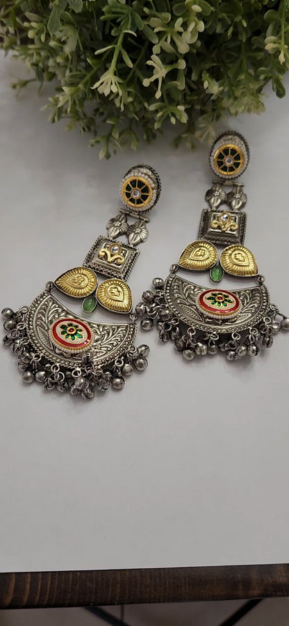 Aakshii Dual tone Chandbali