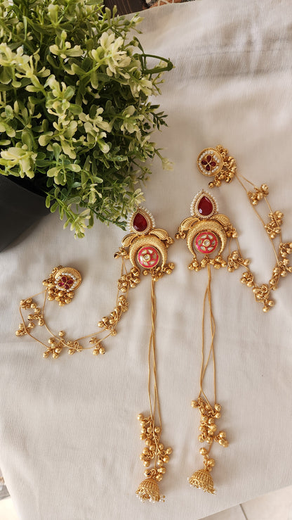 Pear Kashmiri Earrings