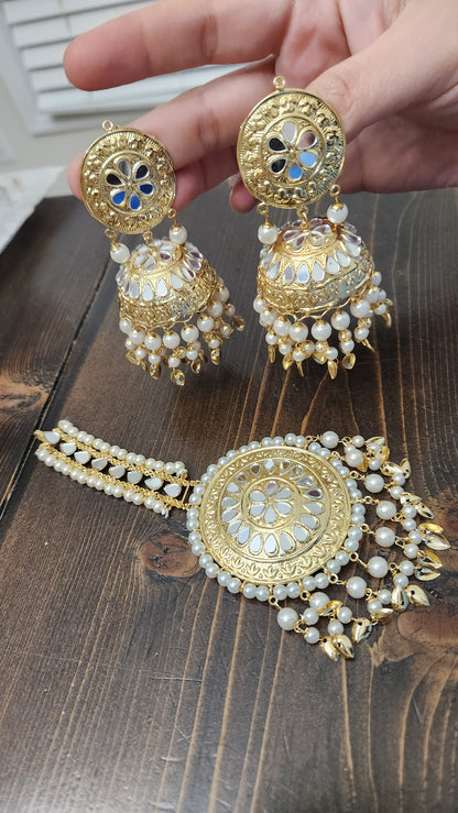 1gm gold Mang tikka set