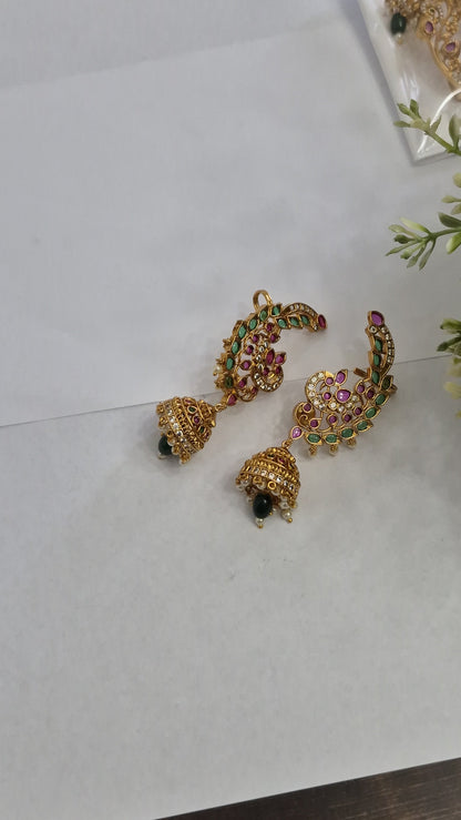 Pallavi Earcuff Jhumkas