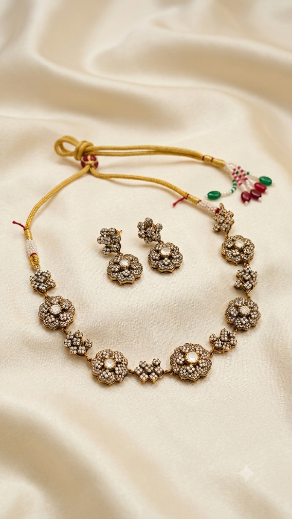 Phulkari necklace set