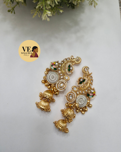 Dhaara Earcuff Jhumkas