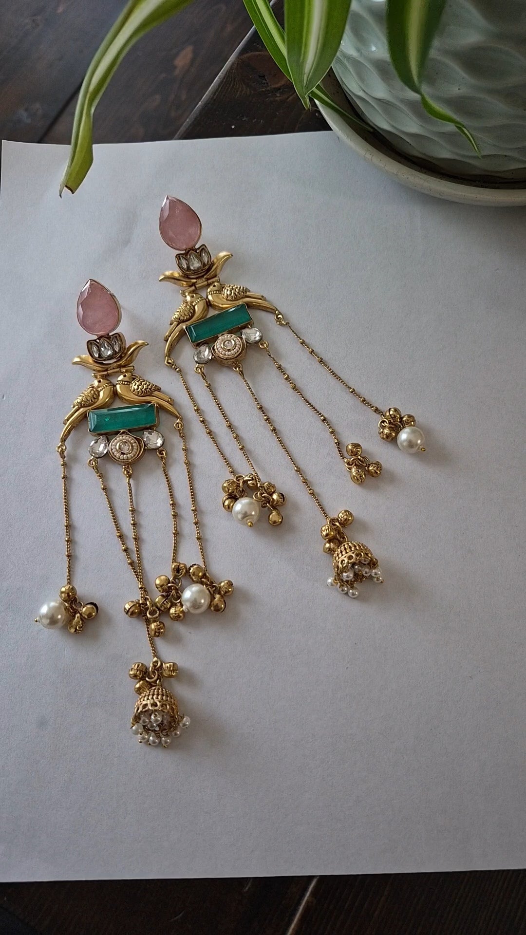 Shanaia Kashmiri Jhumkas