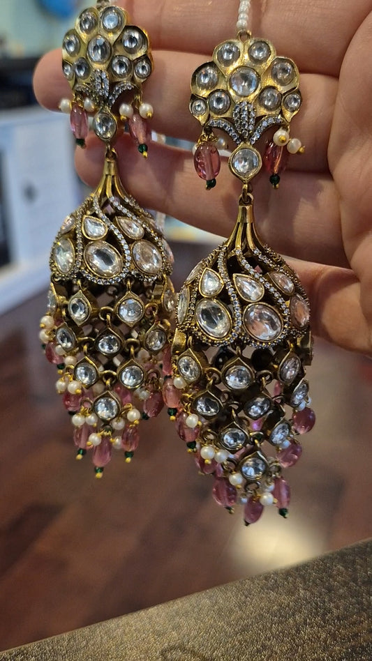 Koyal Kundan Jhumkas