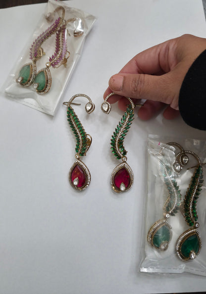 Kundan Cuff drops