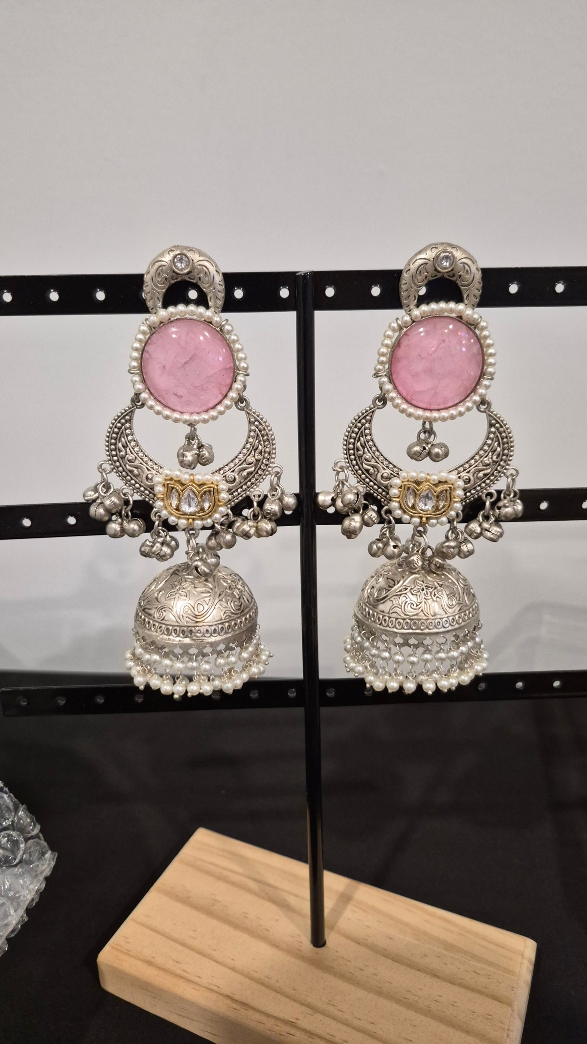Ruchi German Silver jhumkas
