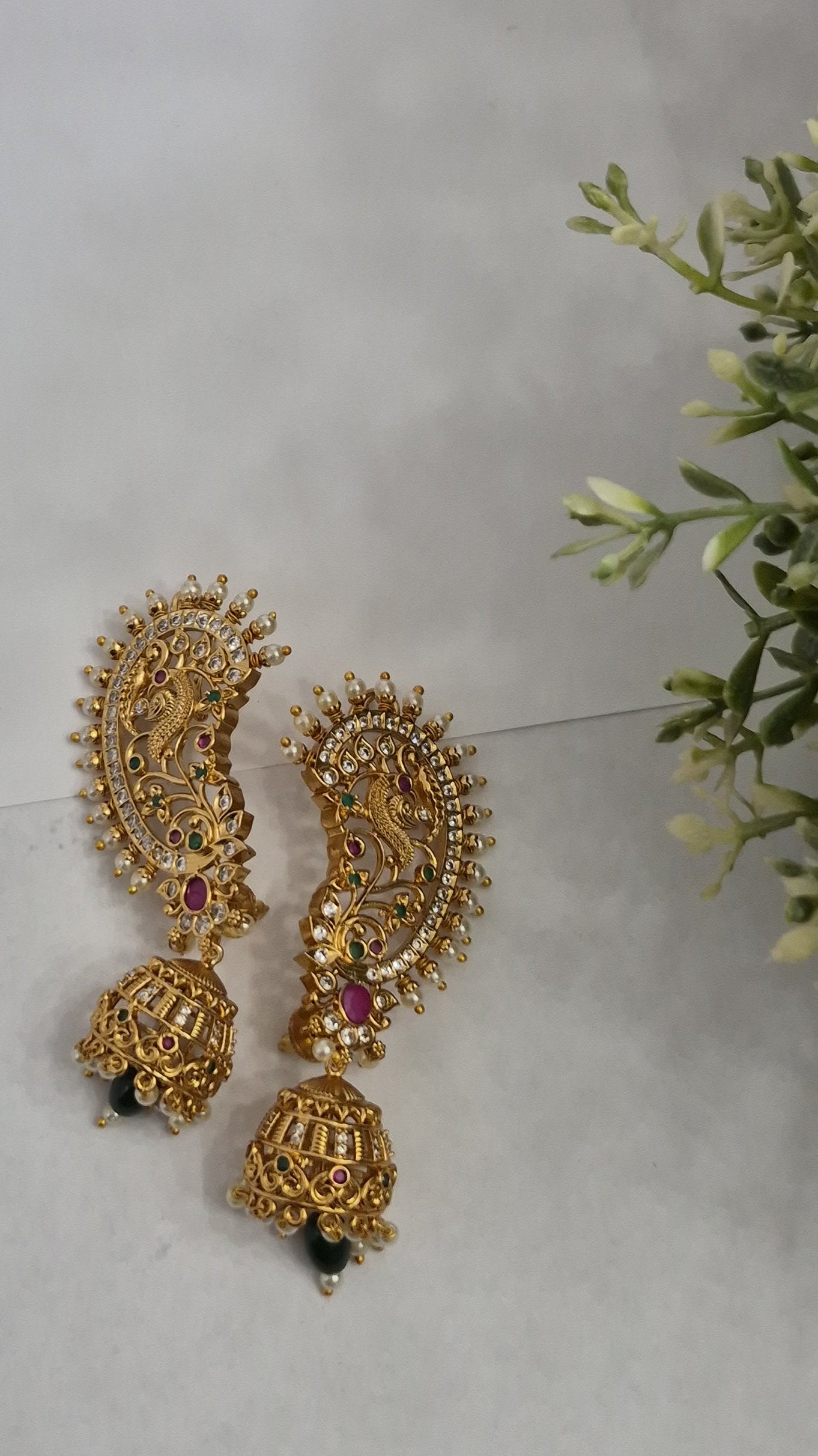 Pallavi Earcuff Jhumkas